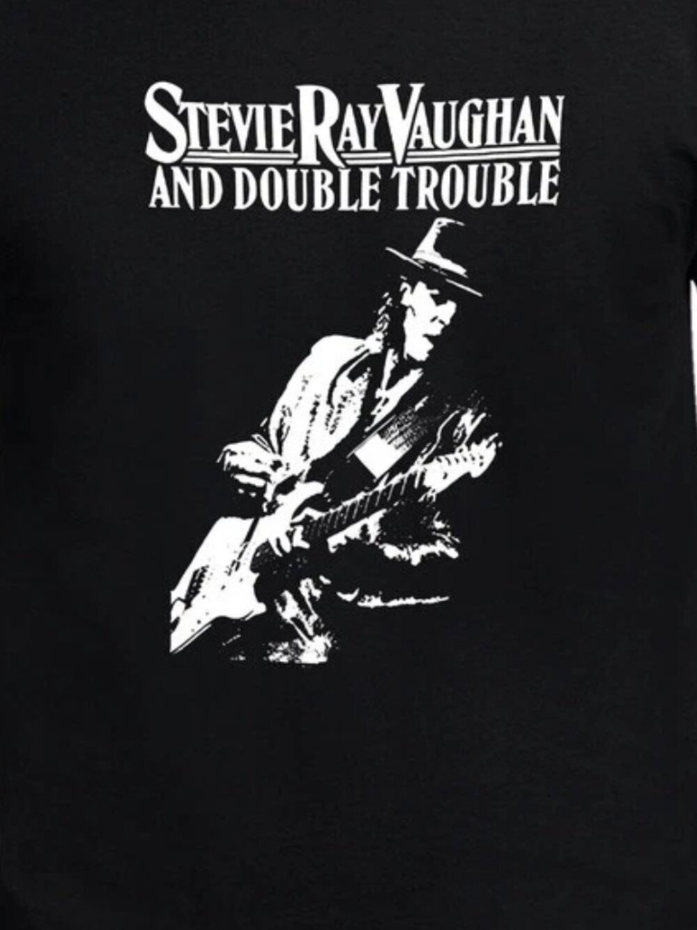 Stevie Ray Vaughan Retro T Shirt - Picture 2 of 5